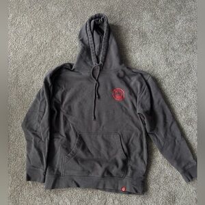 Spitfire Men's Black Hoodie Sweatshirt with Red Logo